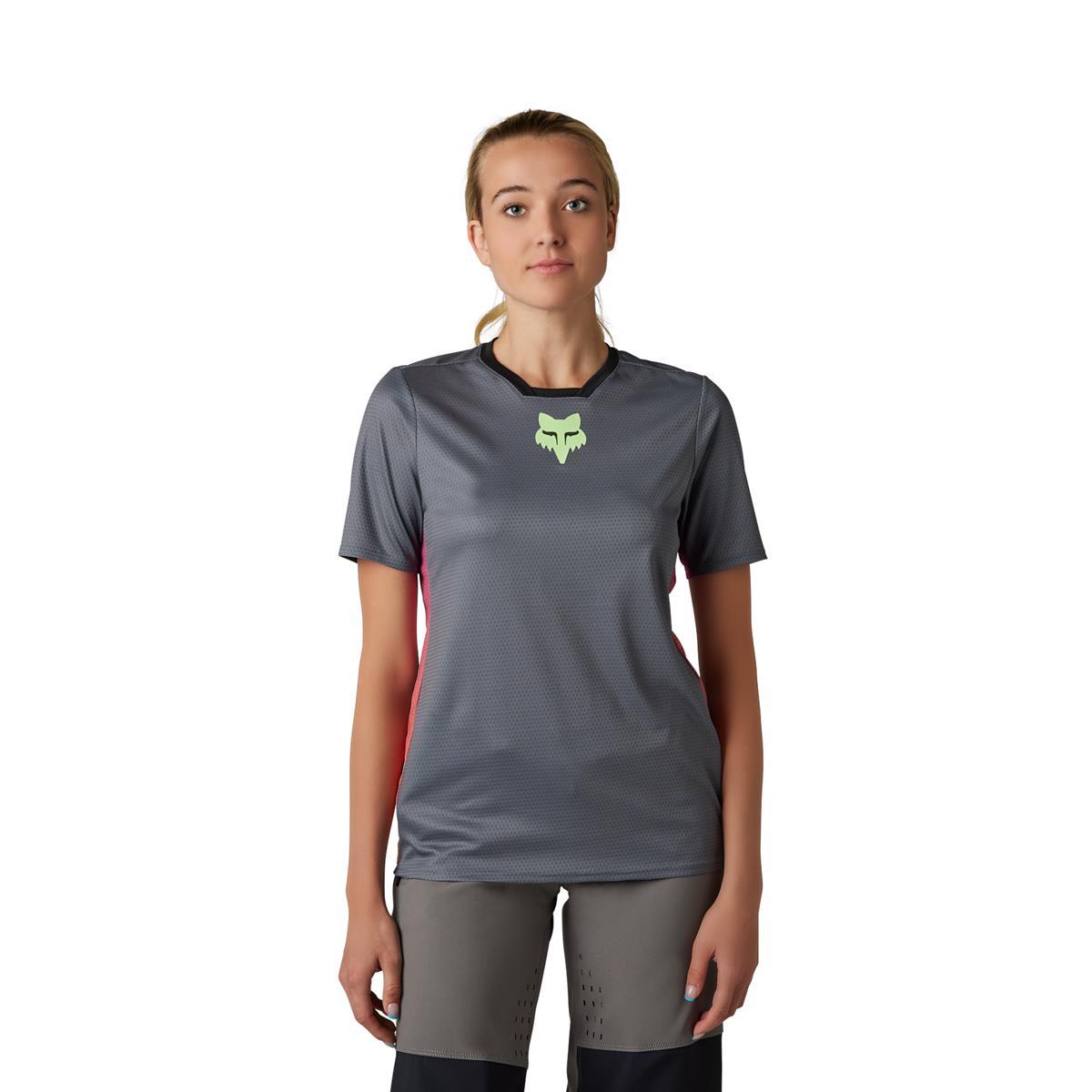 FOX W Defend Race SS Jersey pewter