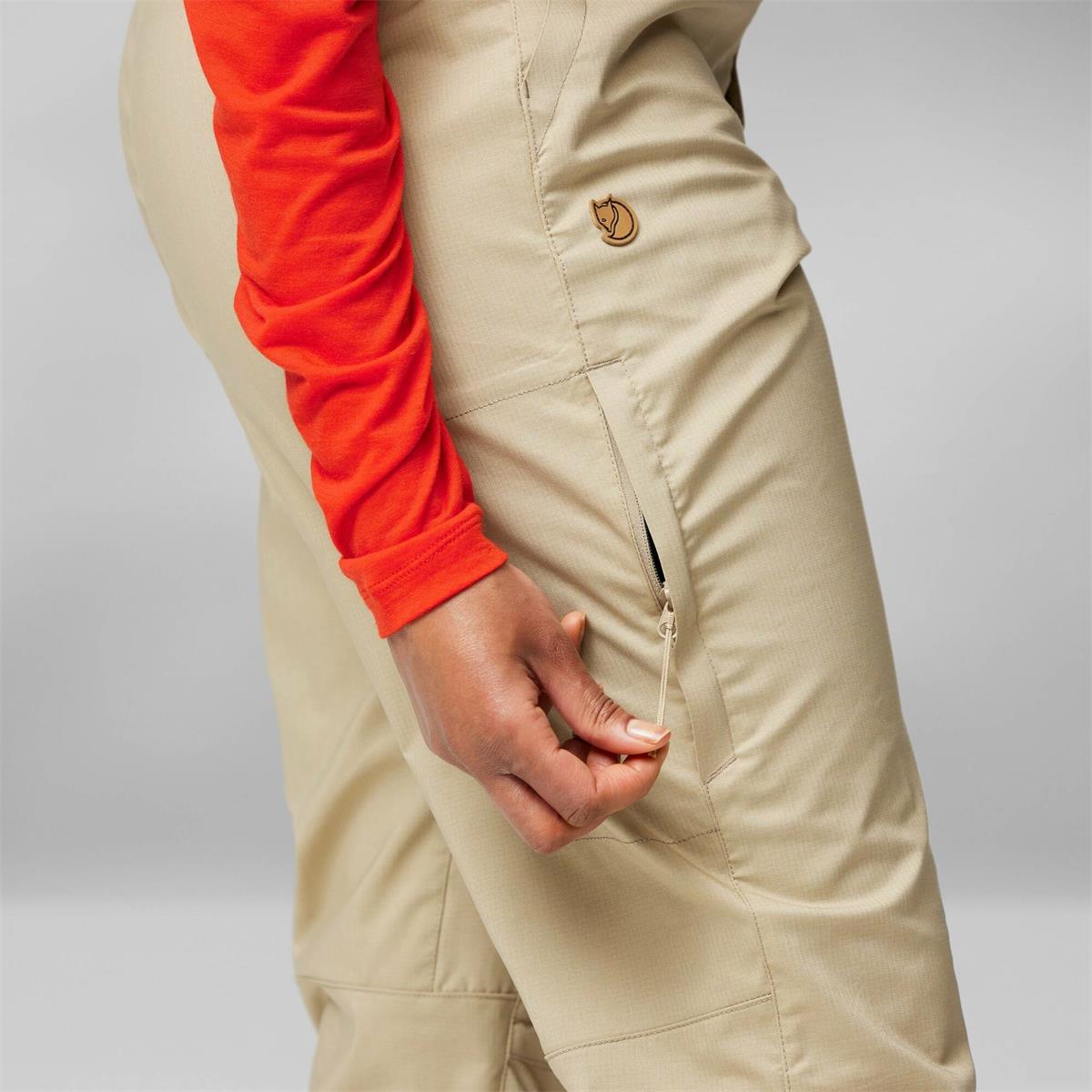 Fjäll Räven Abisko Hike Trousers fossil Damen Trekkinghose, image 3 of 5