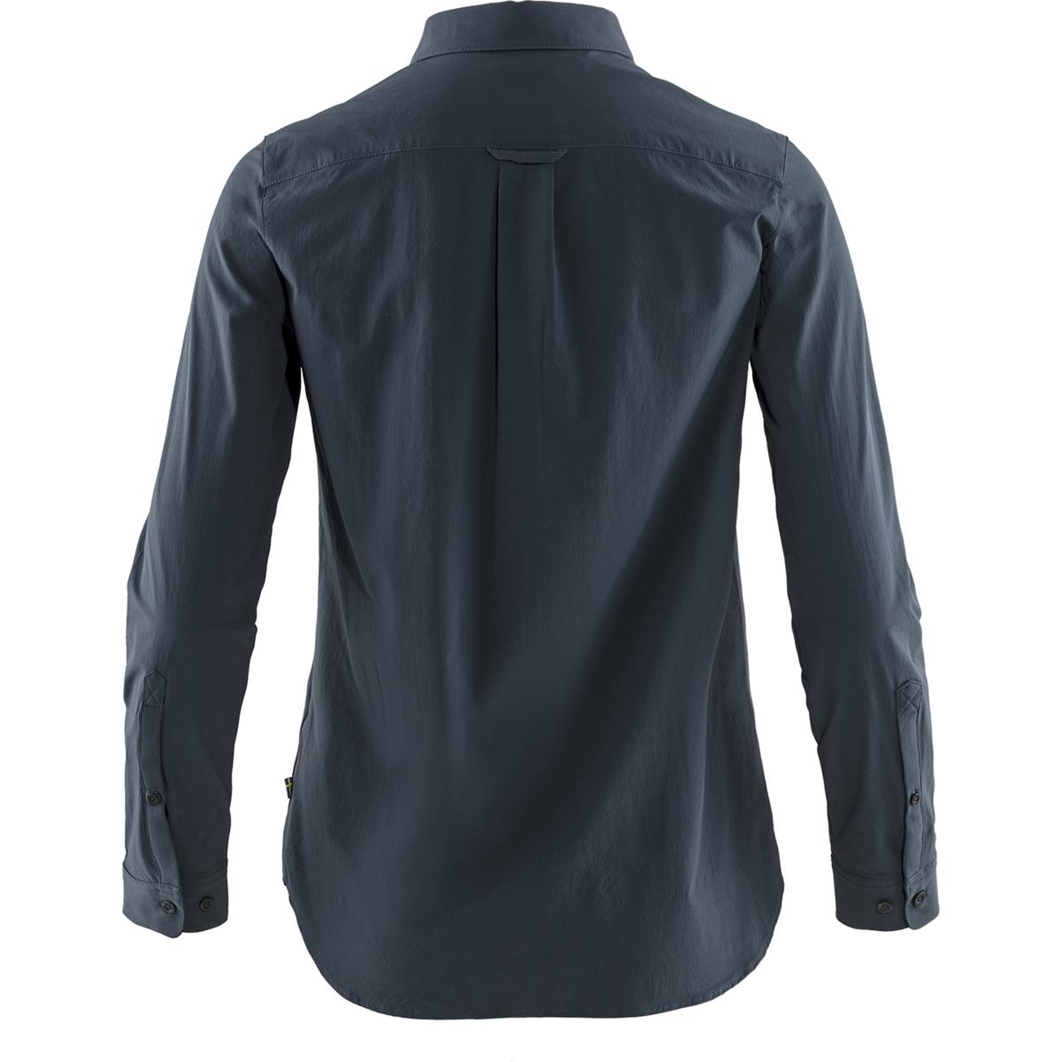Fjäll Räven Övik Lite Shirt LS navy Damen Bluse, image 2 of 5
