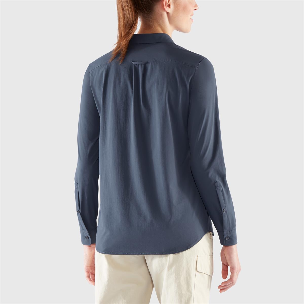 Fjäll Räven Övik Lite Shirt LS navy Damen Bluse