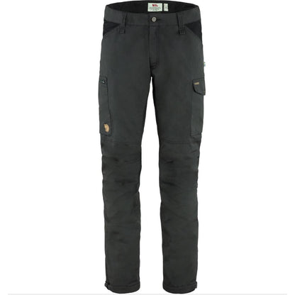Fjäll Räven Kaipak Trousers M long dark grey black Herren Trekkinghose