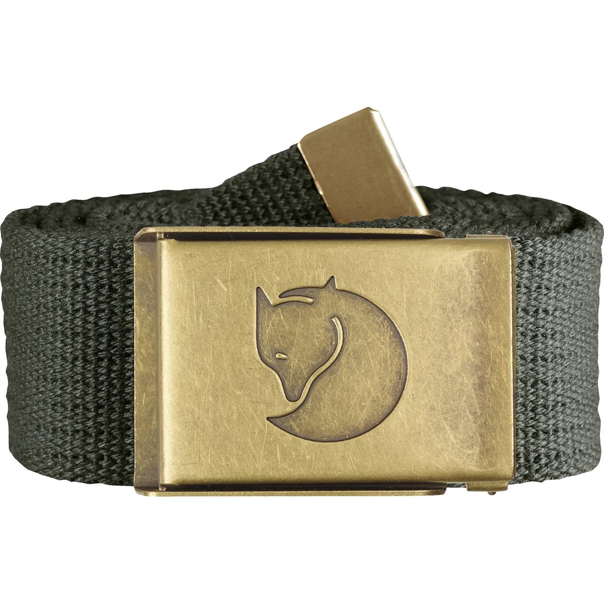 Fjäll Räven Canvas Brass Belt 4cm mountain grey Unisex Gürtel