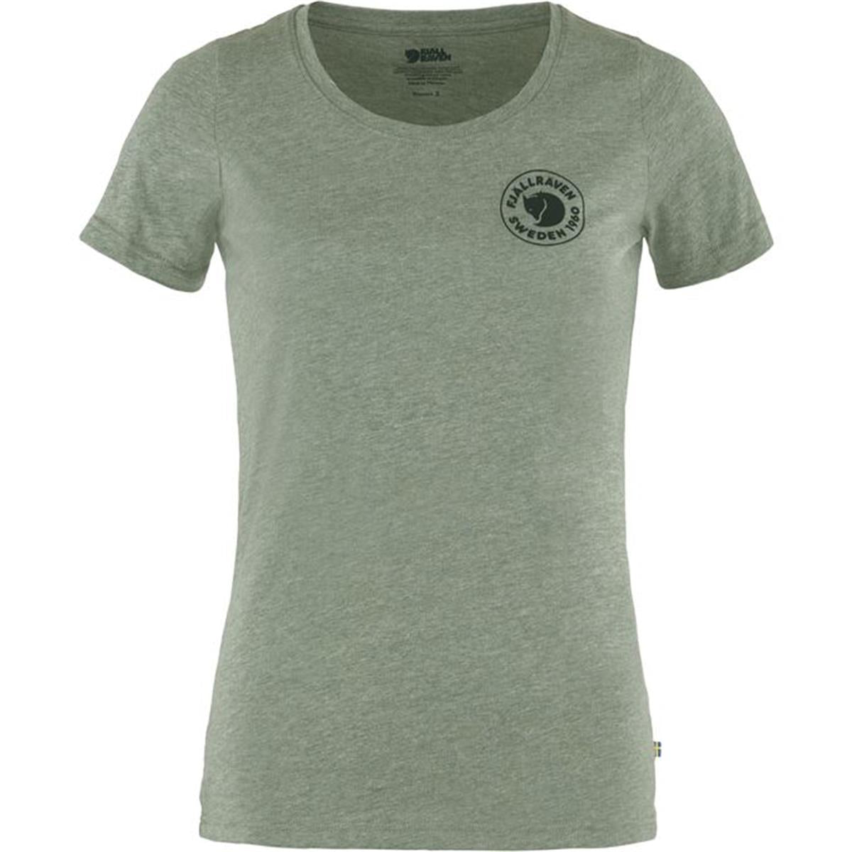Fjäll Räven 1960 Logo T-Shirt W patina green-melange