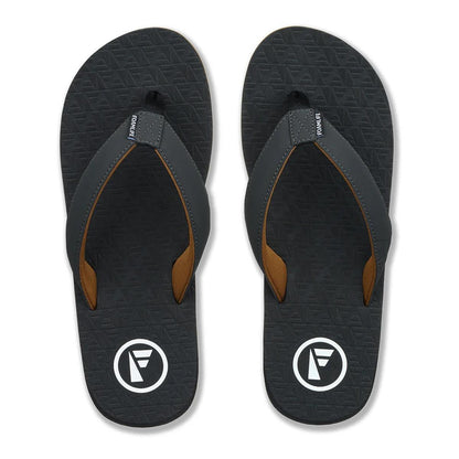 FoamLife Traad Mens Flip Flops black slate grey