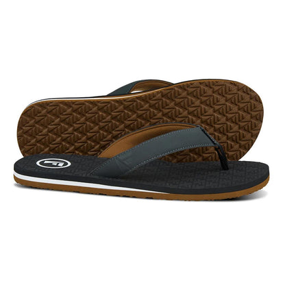 FoamLife Traad Mens Flip Flops black slate grey