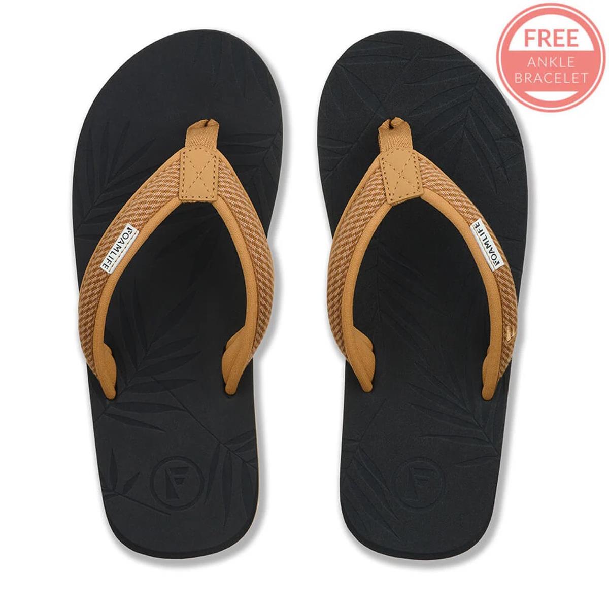 FoamLife Harts Womens Flip Flops black