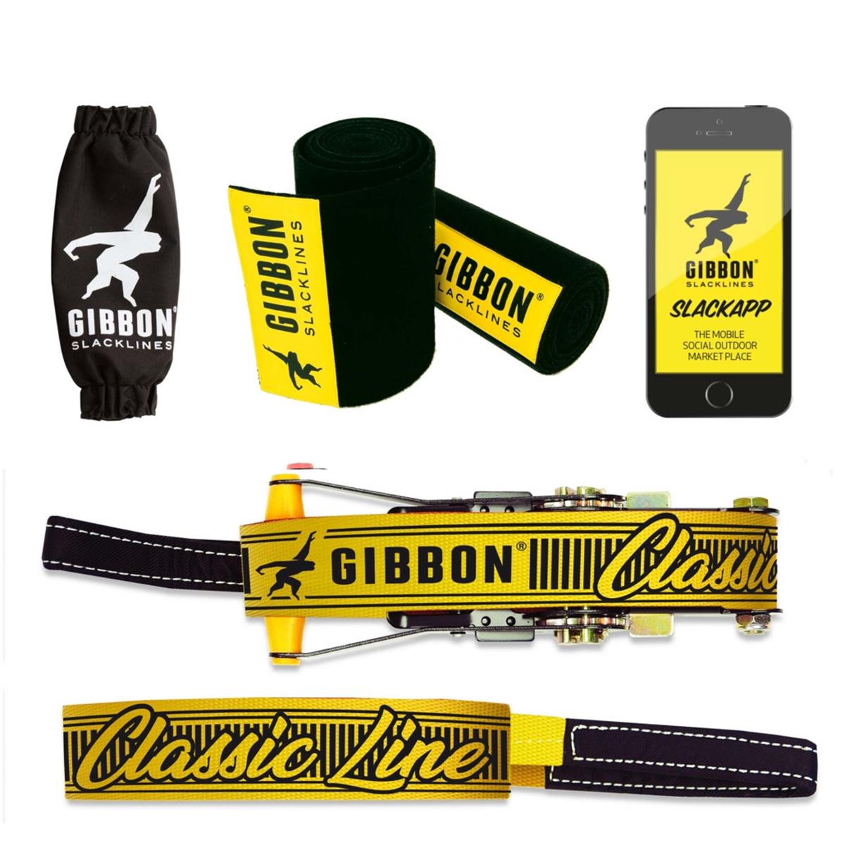 Gibbon Classic Slackline Treewear Set