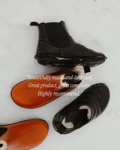 HELSINKI Shearling Trek cognac brown