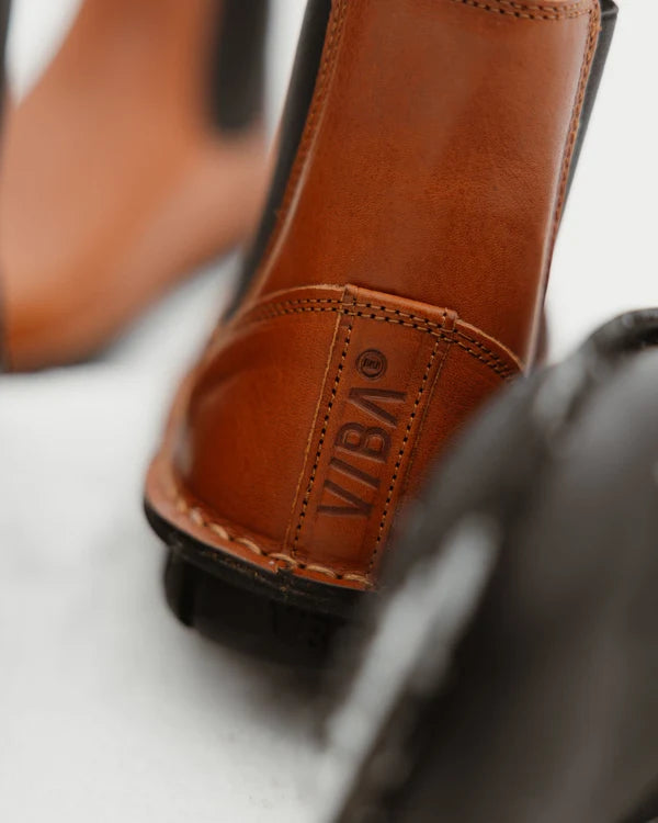 HELSINKI Shearling Trek cognac brown