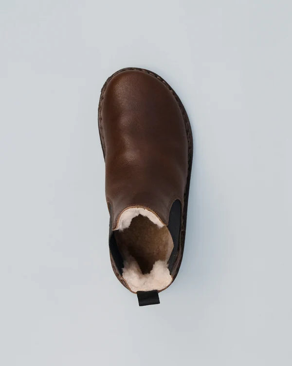 HELSINKI Shearling Trek cocoa brown