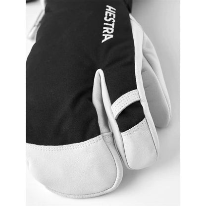 Hestra Army Leather Heli Ski - 3 finger Handschuh black