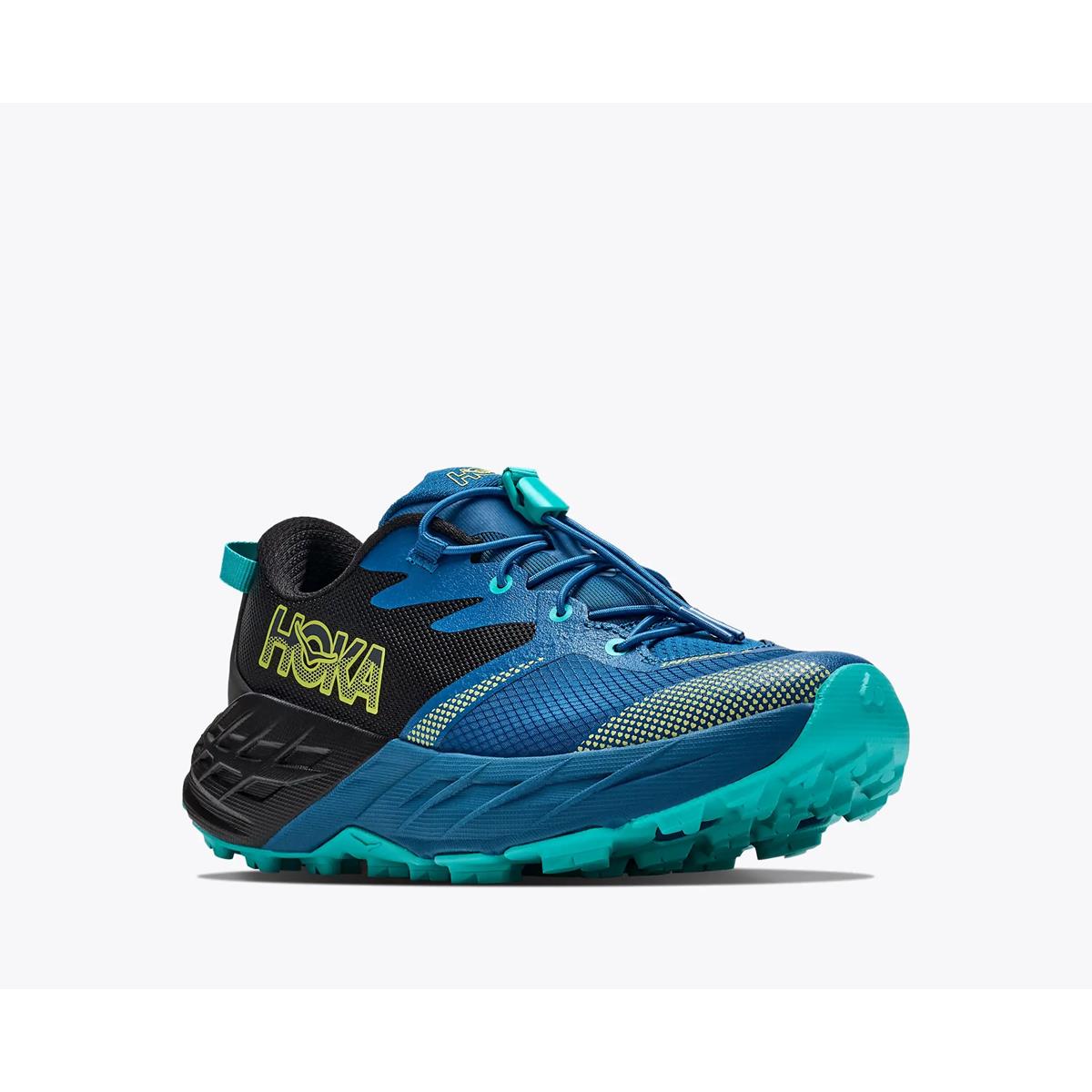 Hoka Speedgoat 7 Big Kids black night glow blue, Bild 6 von 8