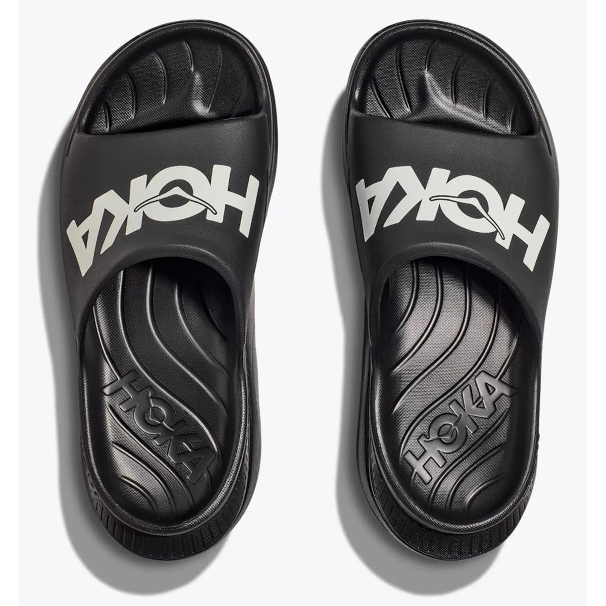 Hoka Ora Athletic Slide Unisex black white, Bild 3 von 7