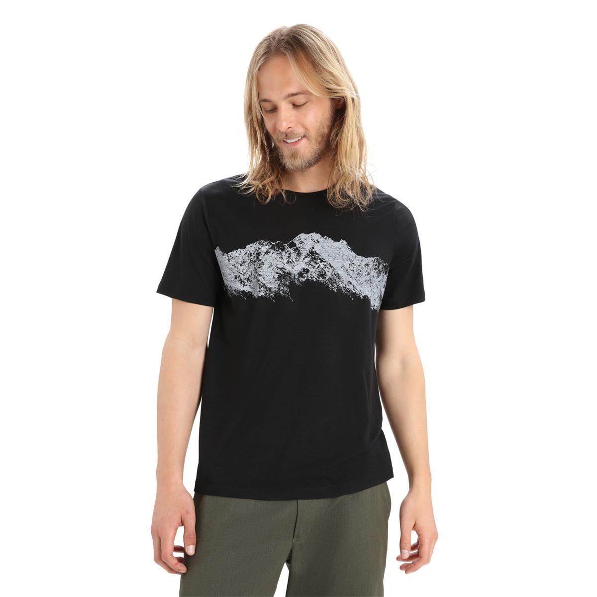 Icebreaker Tech Lite II SS Remarkable Range black Herren Merino T-Shirt