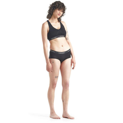 Icebreaker Sprite Racerback Bra black Damen BH