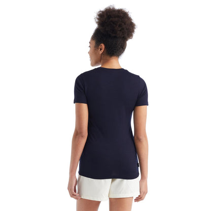 Icebreaker Tech Lite II SS Tee Moon Sonnet midnight navy Damen T-Shirt