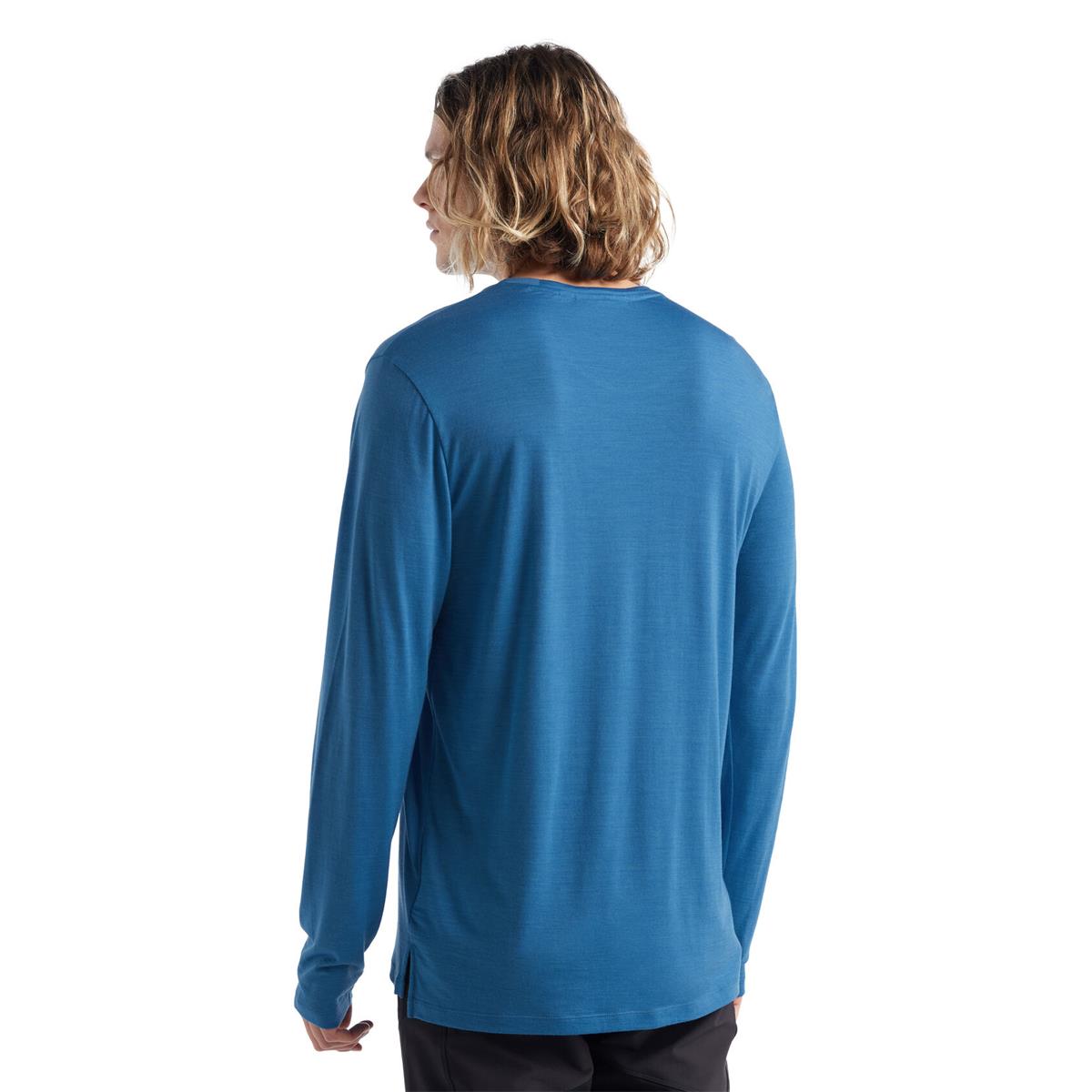 Icebreaker Sphere II LS Tee azul Herren Merino Longsleeve
