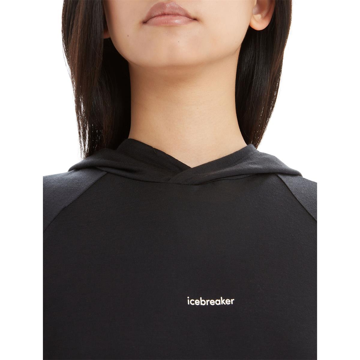 Icebreaker W Cool-Lite LS Hoodie black Damen Sweatshirt