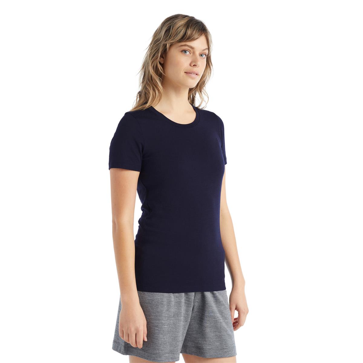 Icebrekaer W Tech Lite II SS Tee midnight navy Damen T-Shirt