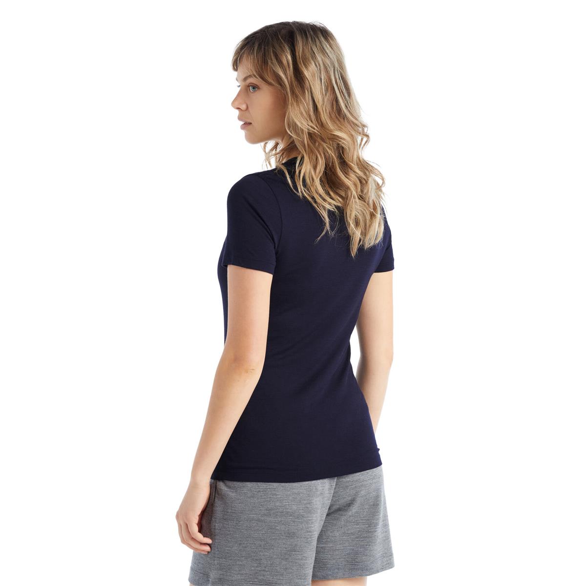 Icebrekaer W Tech Lite II SS Tee midnight navy Damen T-Shirt