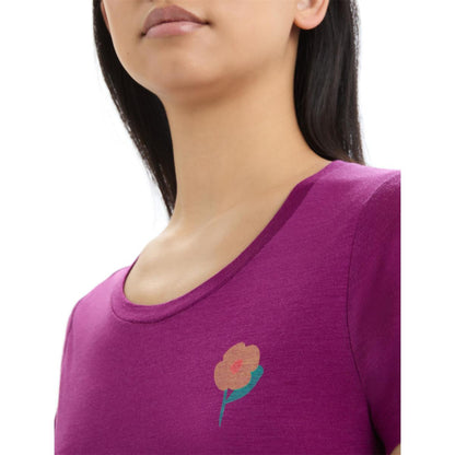 Icebreaker W Tech Lite II SS Tee Springtime Flowers Damen T-Shirt