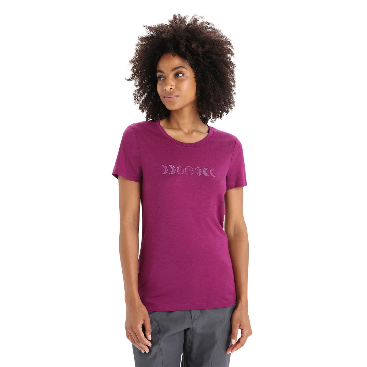 Icebreaker W Tech Lite II SS Tee Moon Phase go berry Damen T-Shirt