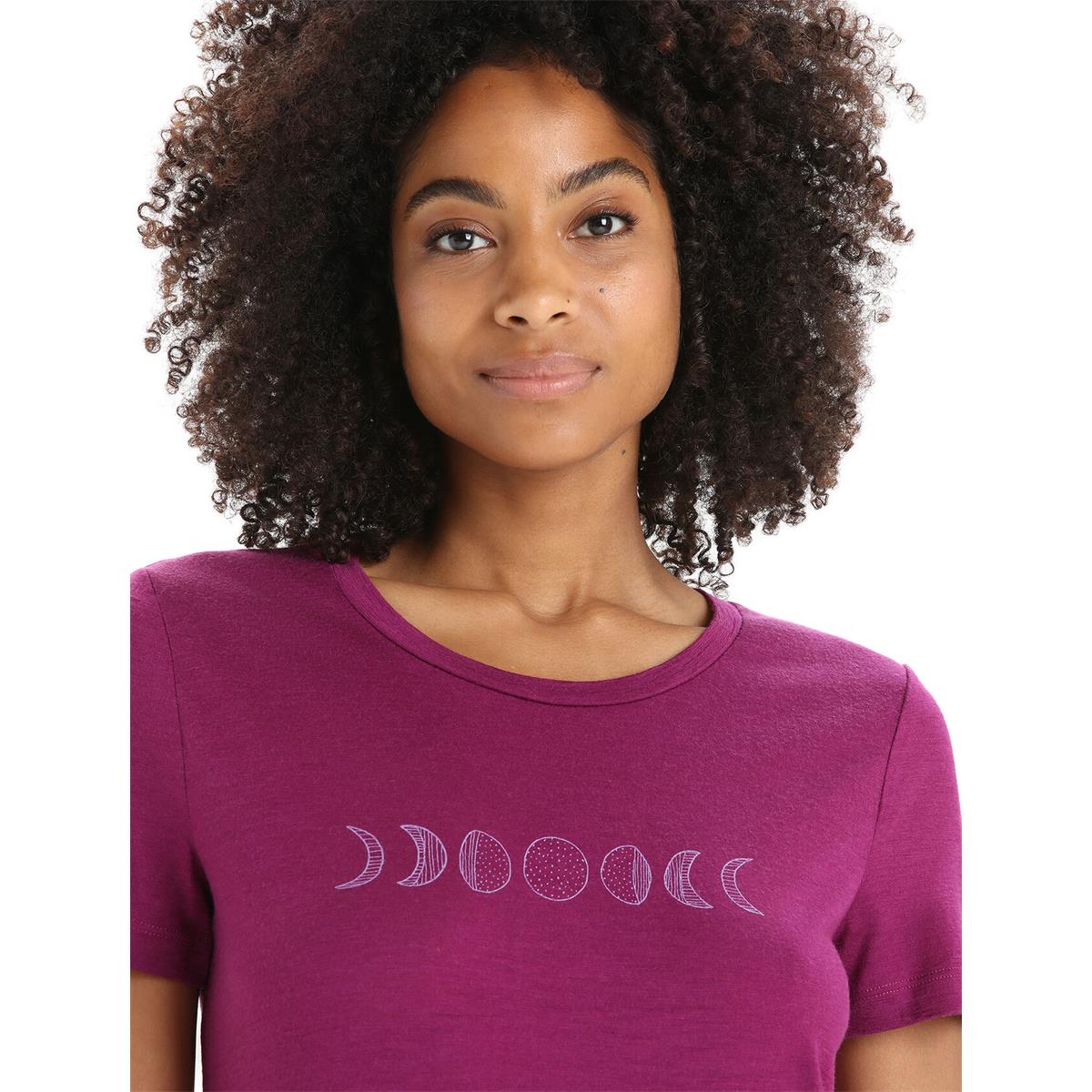 Icebreaker W Tech Lite II SS Tee Moon Phase go berry Damen T-Shirt