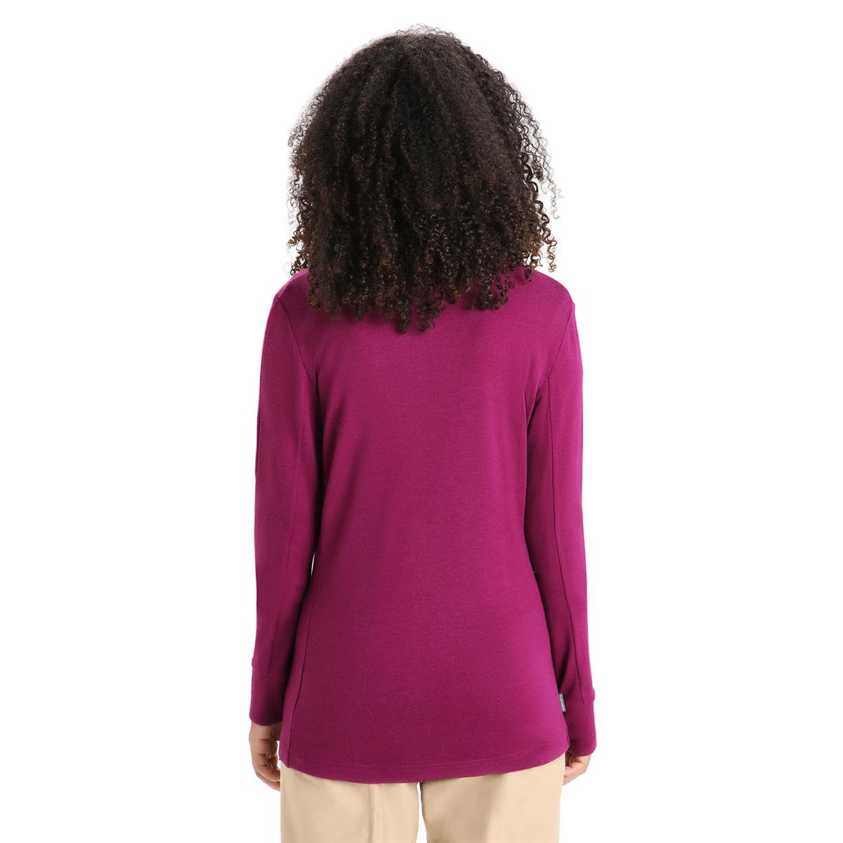 Icebreaker W Quantum III LS Zip go berry Damen Fleecejacke, Bild 4 von 5