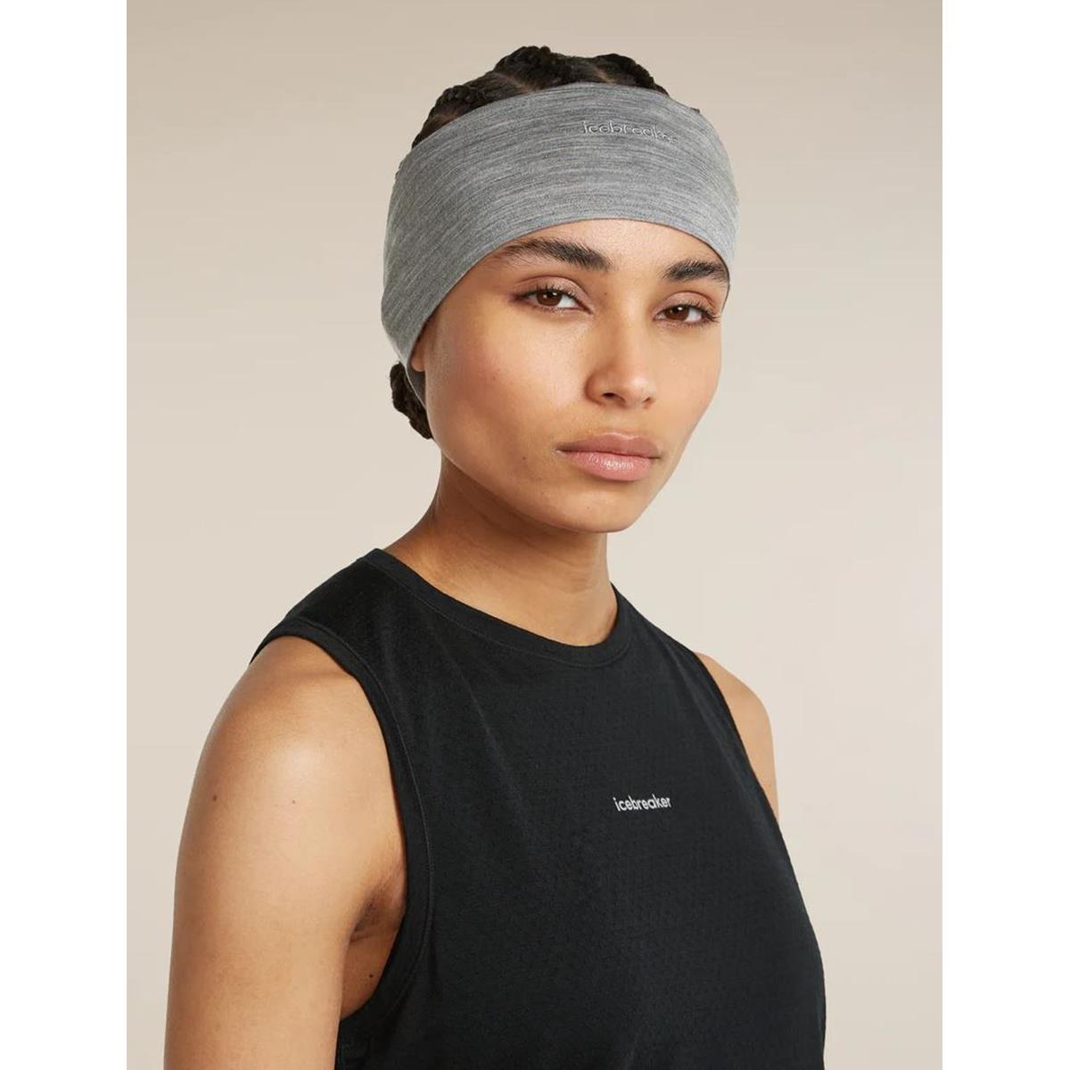 Icebreaker Cool-Lite Merinomix Flexi Headband metro heather Unisex Stirnband