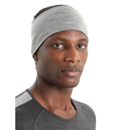 Icebreaker Cool-Lite Merinomix Flexi Headband metro heather Unisex Stirnband