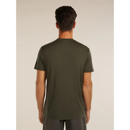 Icebreaker M Mer 150 Tech Lite SS Tee Range Stripes dk loden Herren T-Shirt