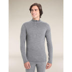 Icebreaker Merino 200 Oasis Half Zip Langarmshirt Herren gritstone heather