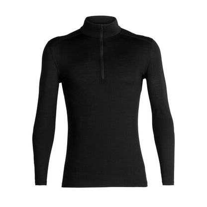 Icebreaker Merino 200 Oasis Half Zip Langarmshirt Herren black