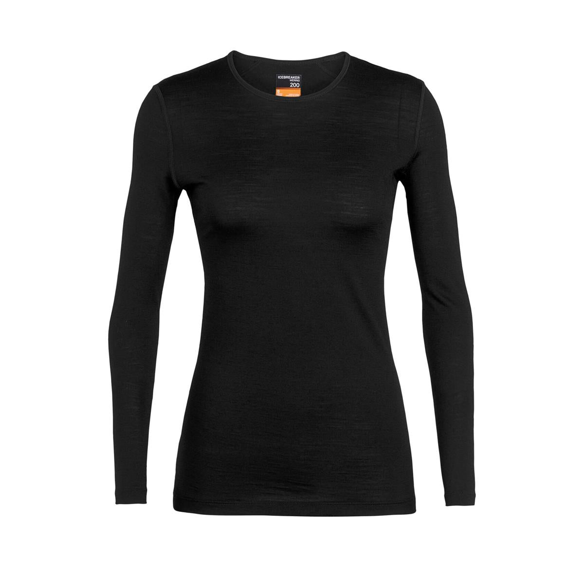 Icebreaker Merino 200 Oasis Langarmshirt Damen black