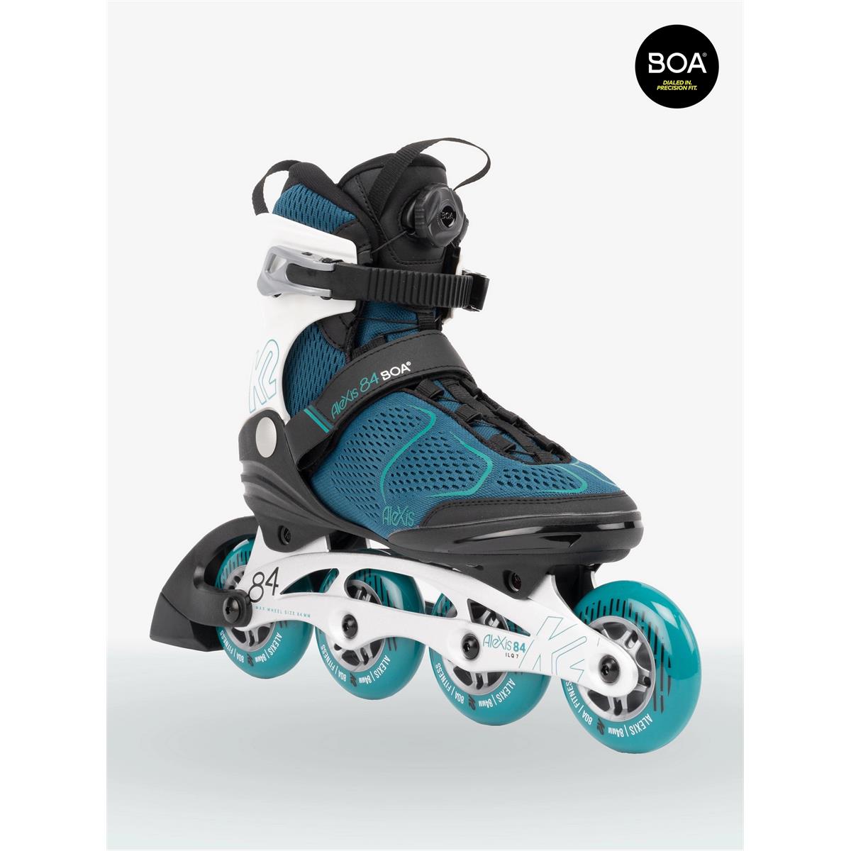 K2 Alexis 84 Boa® Inline Skates teal/white