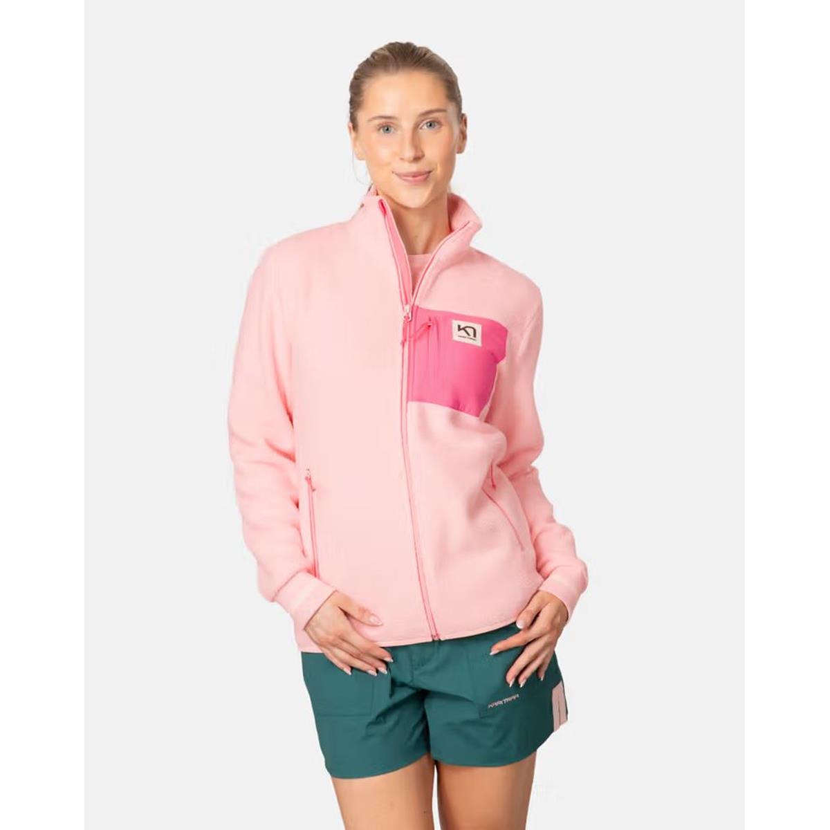 Kari Traa Rothe Midlayer cotton candy Damen Fleecejacke, image 3 of 4