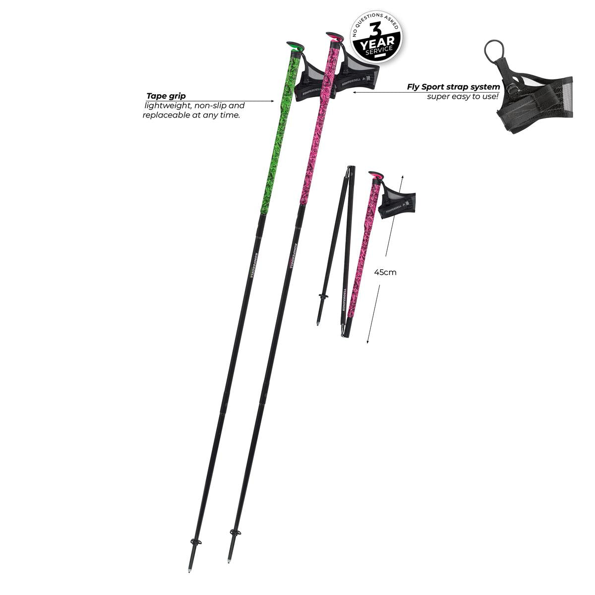 Komperdell Carbon FXP Ultra pink green, Bild 2 von 4