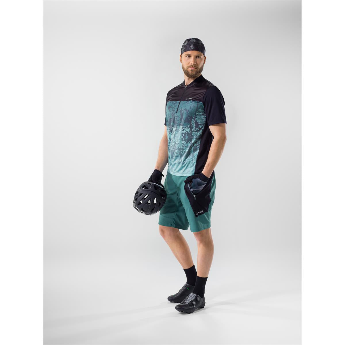 LöfflerM BIKE SHORTS VOYAGE-E CSL night green, image 3 of 3