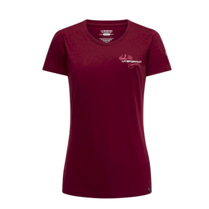 La Sportiva Climb Flower T-Shirt W redwood/azalea