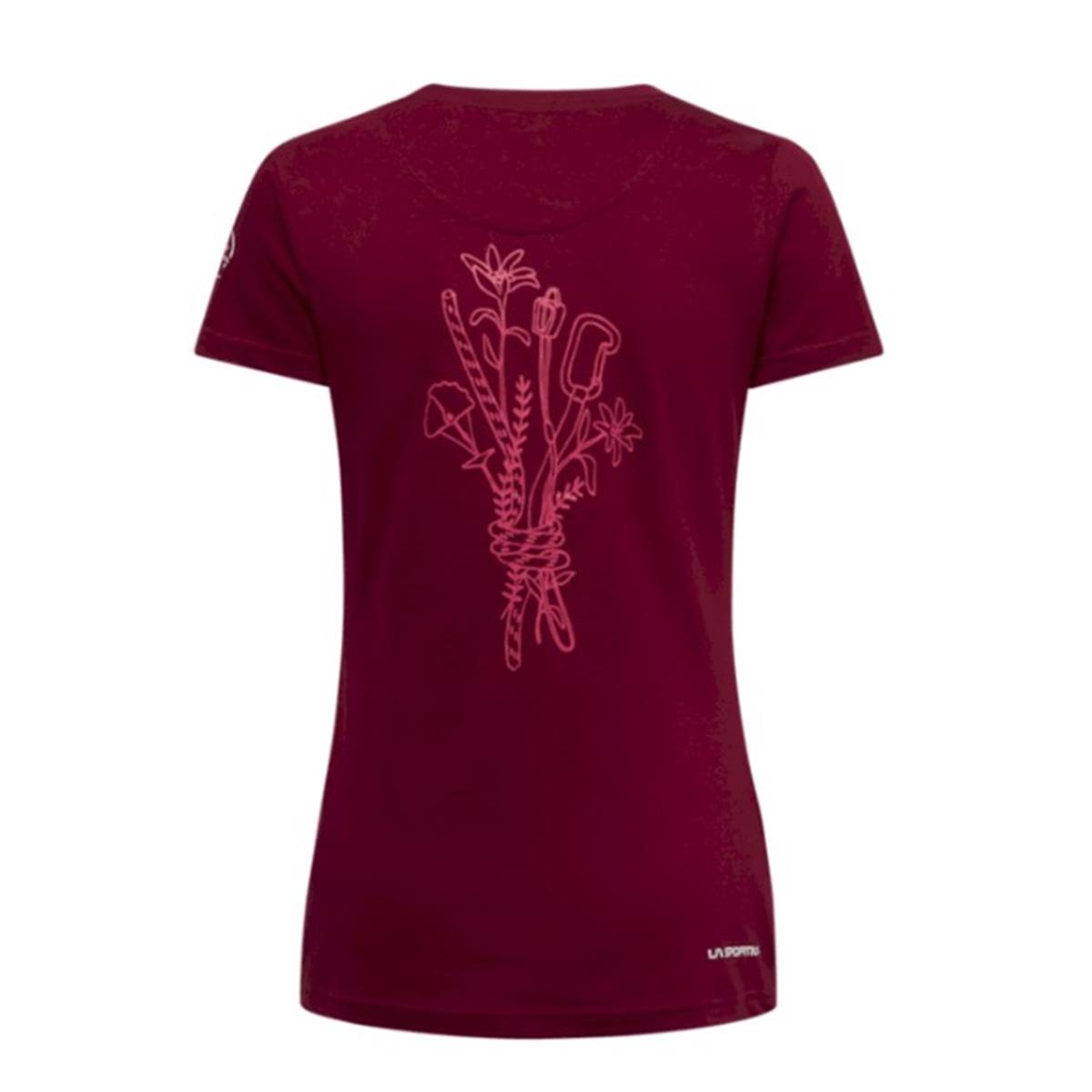 La Sportiva Climb Flower T-Shirt W redwood/azalea