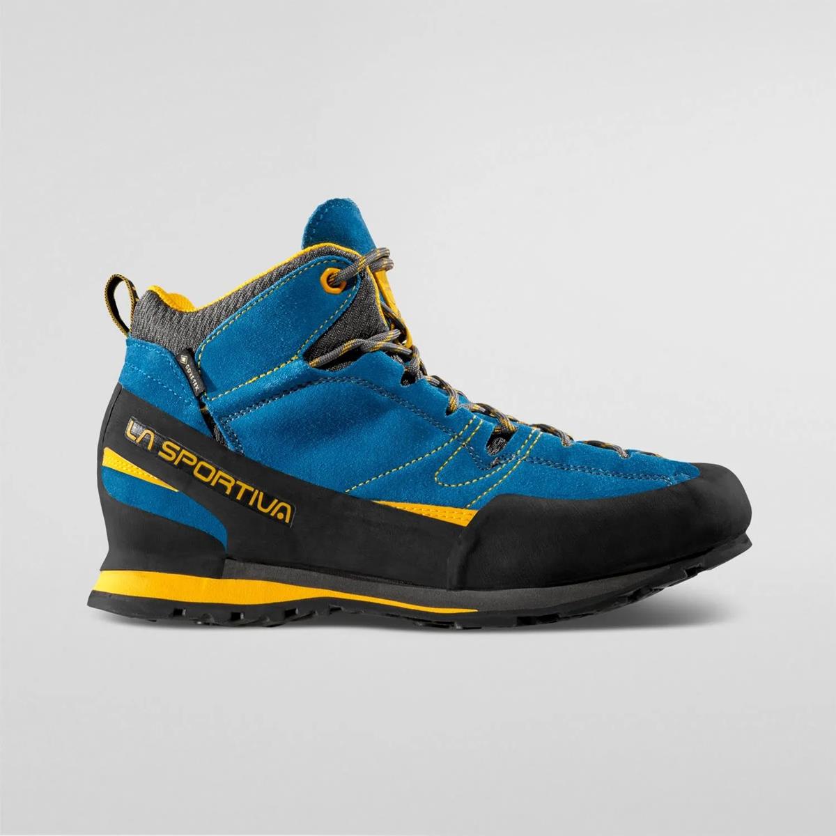 La Sportiva Boulder X Mid GTX Men blue yellow, Bild 3 von 7