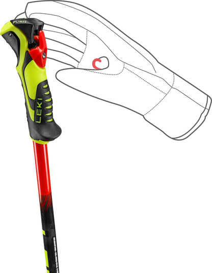 LEKI WCR Evo Lite SL TR bright - red-violet-neonyellow