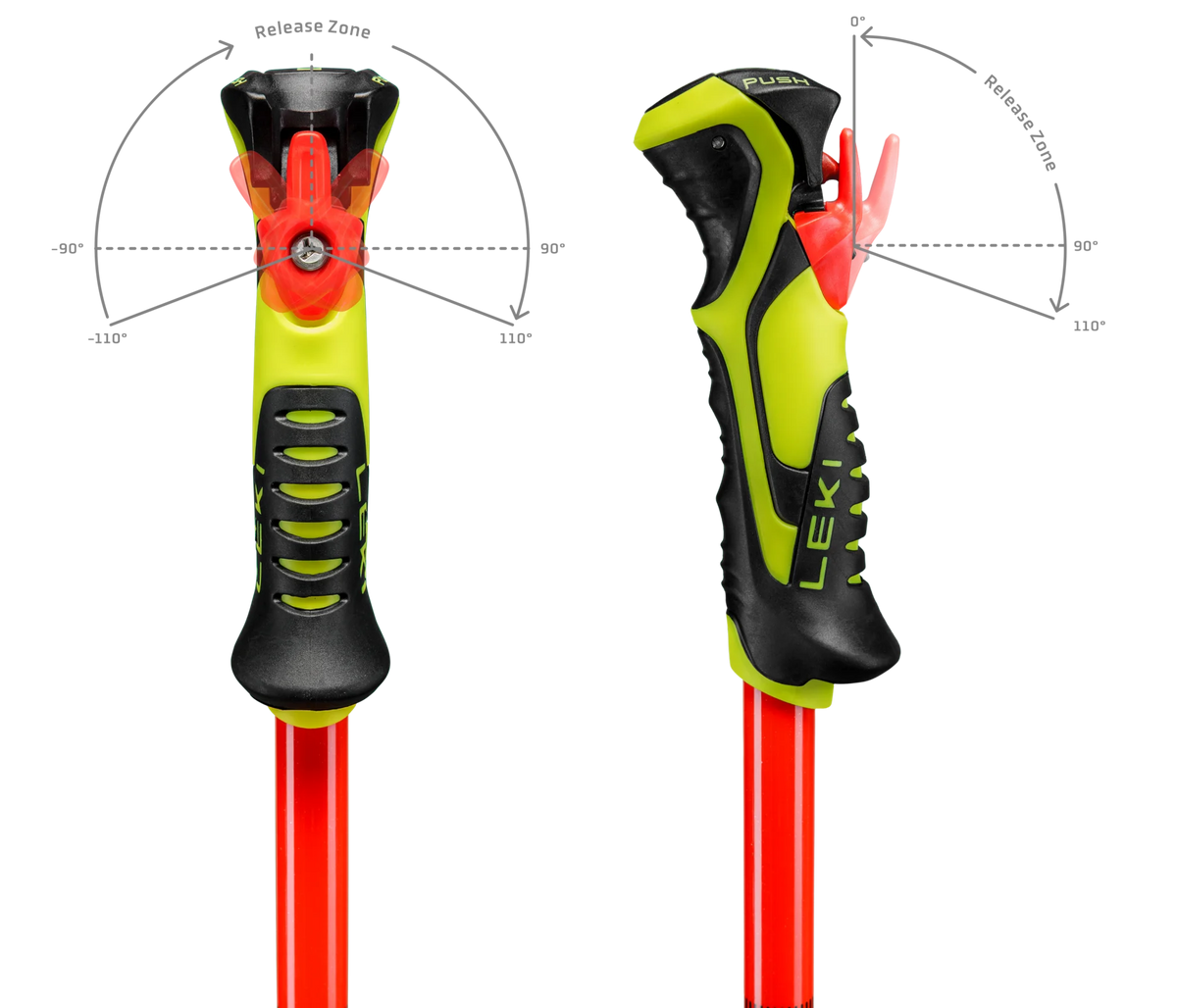 LEKI WCR Evo Lite SL TR bright - red-violet-neonyellow