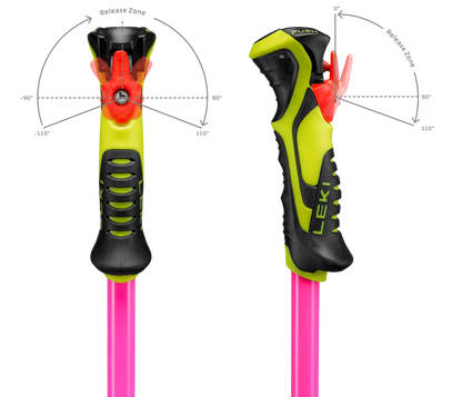 LEKI WCR Evo Lite SL TR - neonpink-neonorange-neonyellow