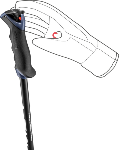 LEKI Voltec Lite TR - black-dark anthracite-white