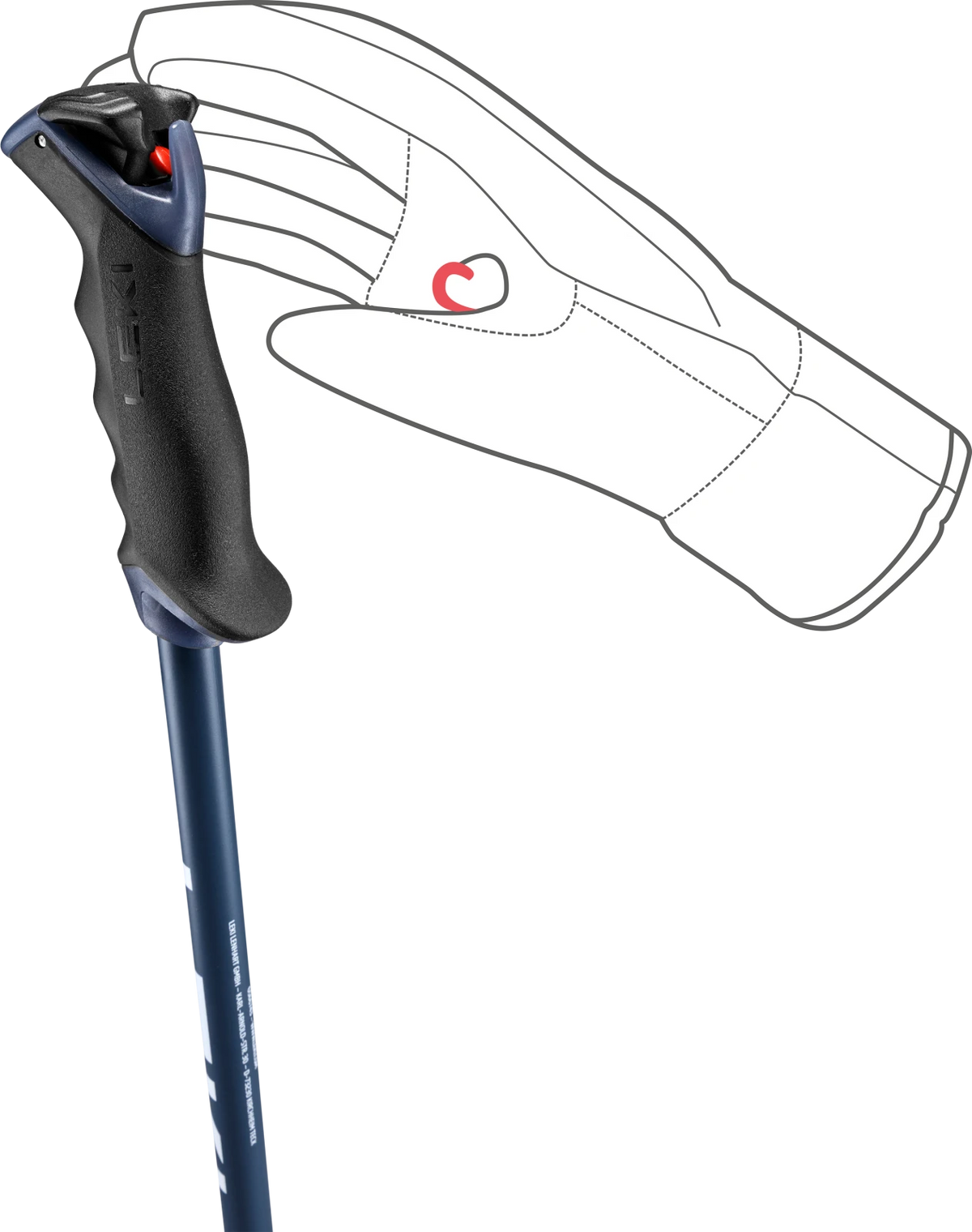LEKI Voltec Lite TR - black-muted blue-white