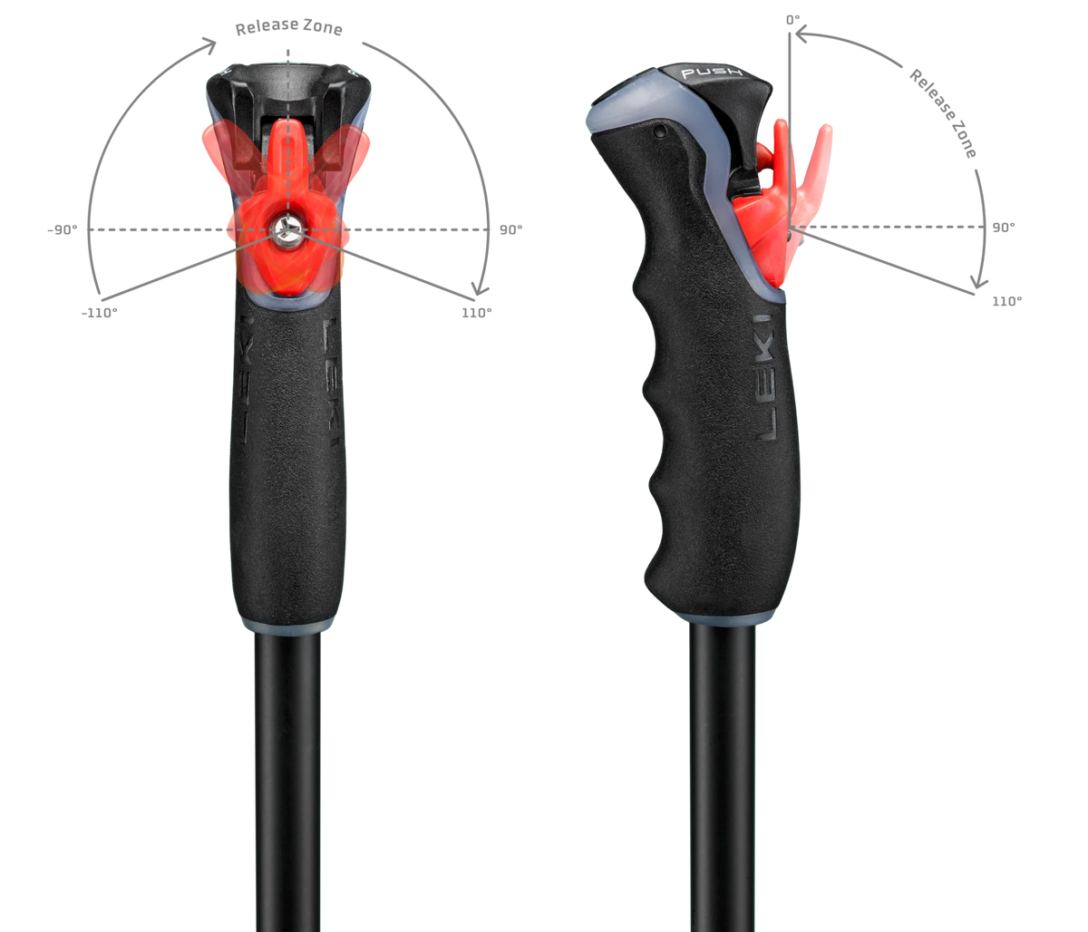LEKI Black Venom GS TR - black-carbon structure