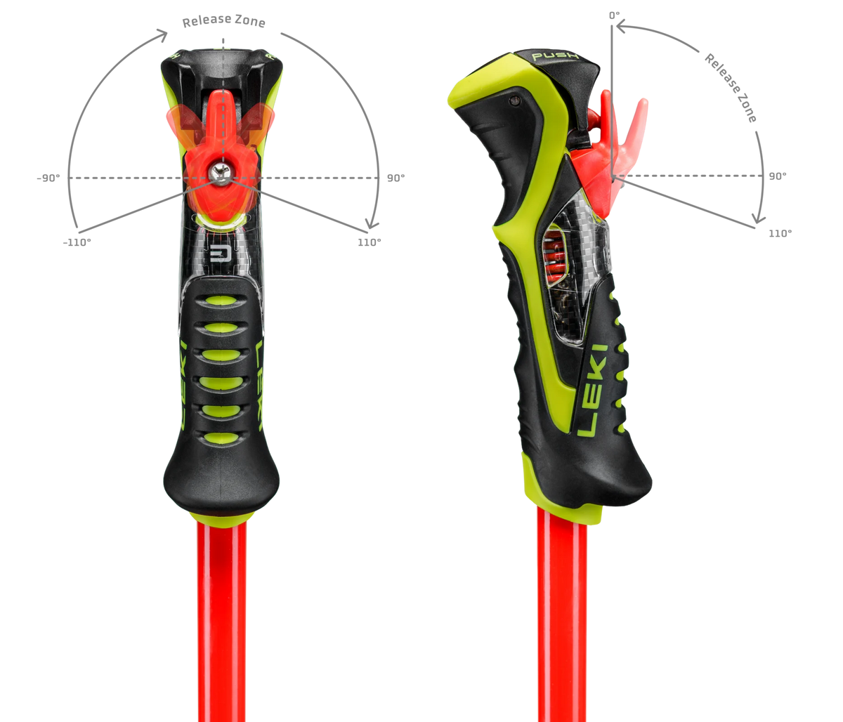 LEKI Venom SL TR - bright red-violet-neonyellow