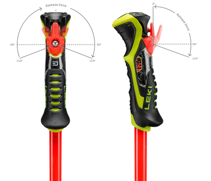 LEKI Venom SL TR - bright red-violet-neonyellow