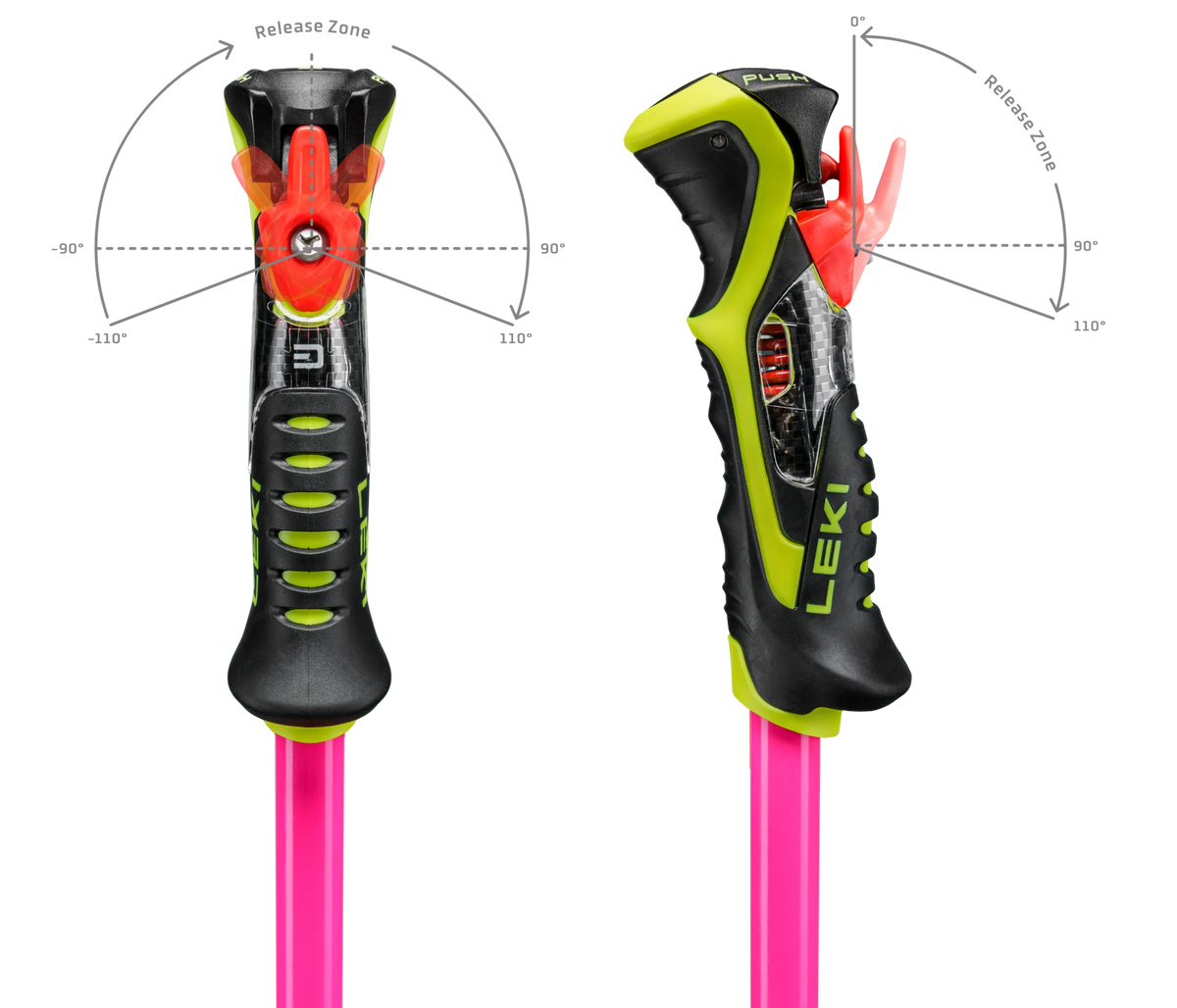 Leki Venom SL TR - neonpink-neonorange-neonyellow